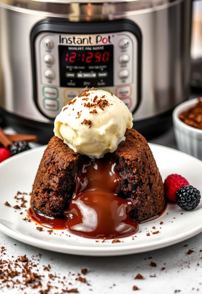 Quick Instant Pot Recipes for Dinner in a Flash - 15. Chocolate Lava Cake