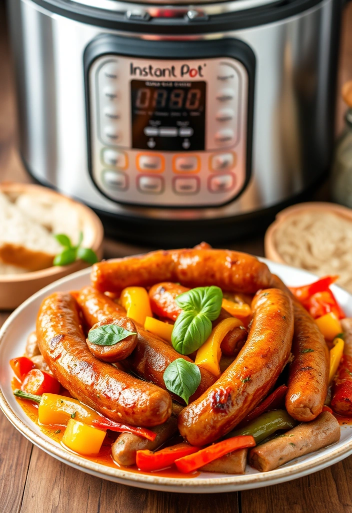 Quick Instant Pot Recipes for Dinner in a Flash - 8. Italian Sausage and Peppers