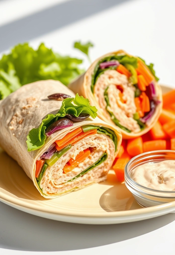 The Cheapest Protein-Packed Meals You Can Make at Home - 14. Vegetable and Hummus Wrap