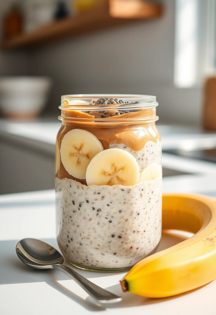 The Cheapest Protein-Packed Meals You Can Make at Home - 5. Peanut Butter Banana Overnight Oats